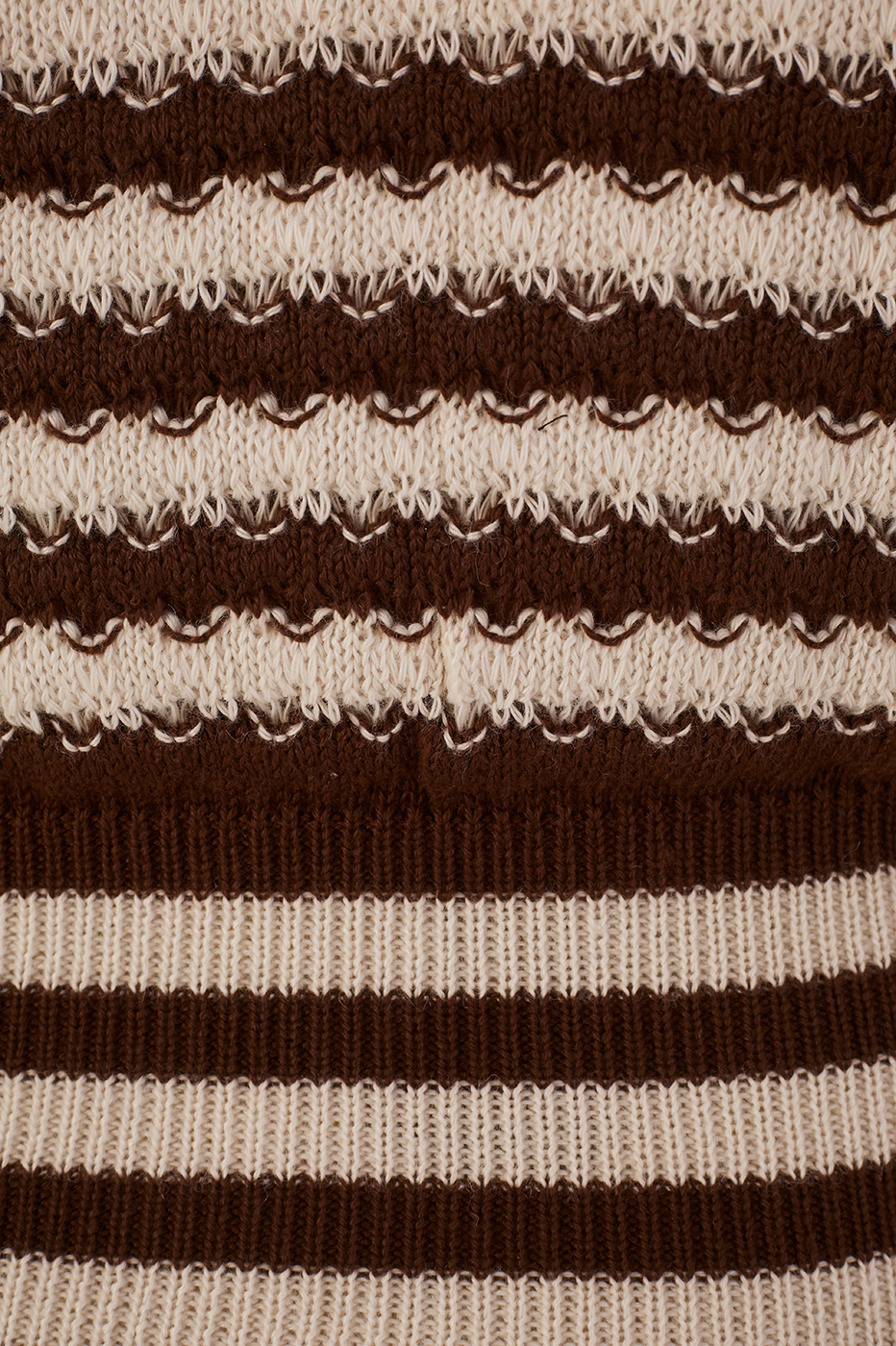 Brown Ipanema V Neck Buttoned Sleeveless Tricot Vest