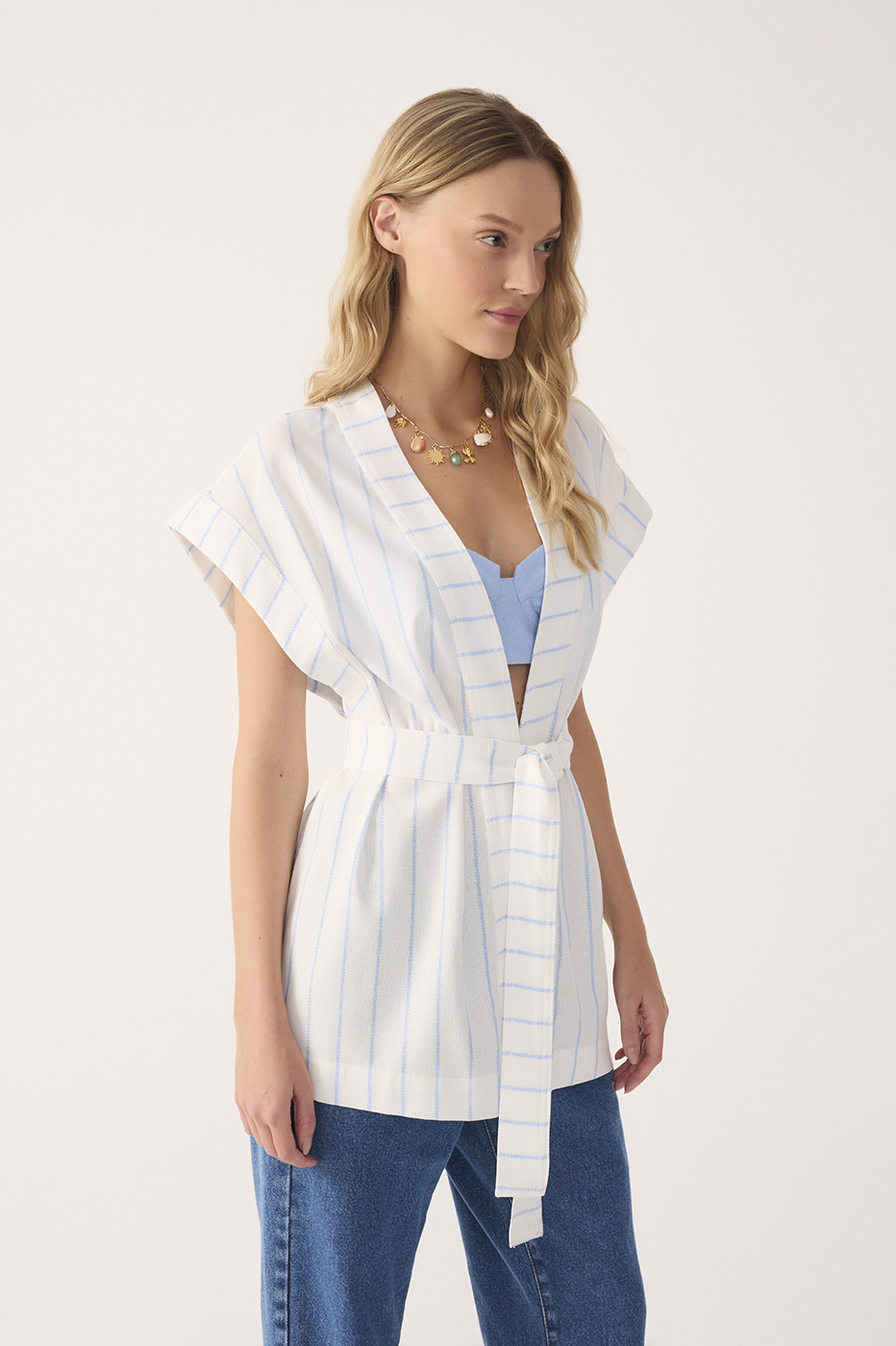 Striped Linen Vest_3