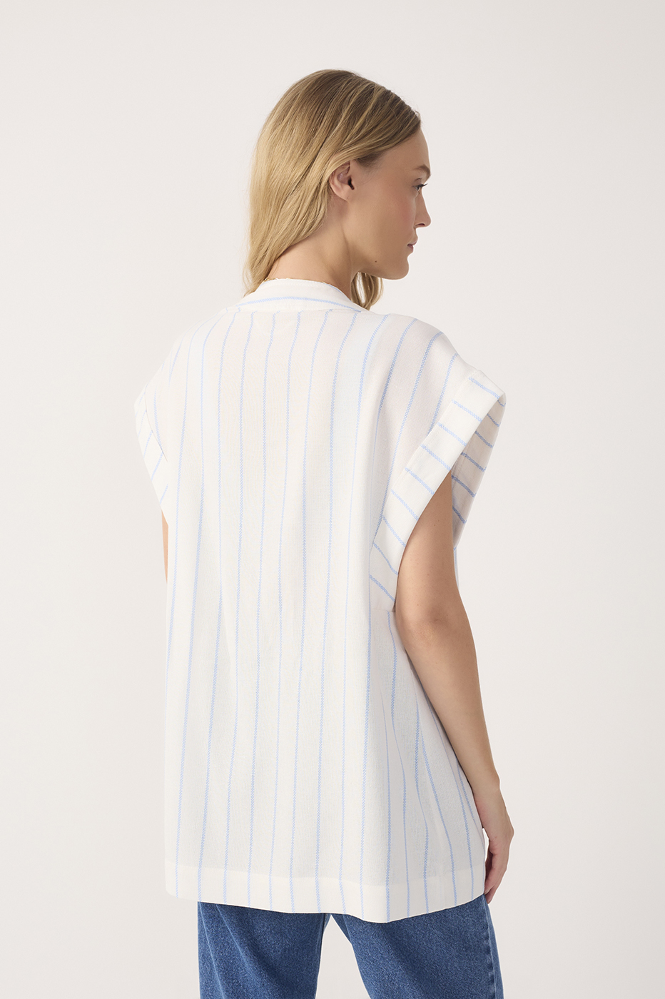 Striped Linen Vest_5