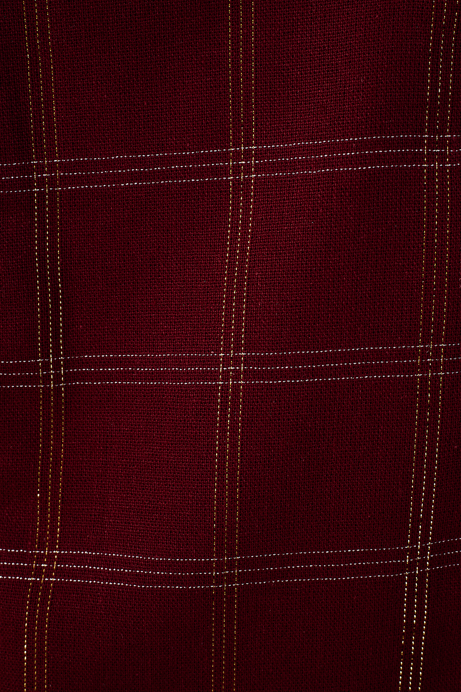 Checkered Lurex Linen Vest_6