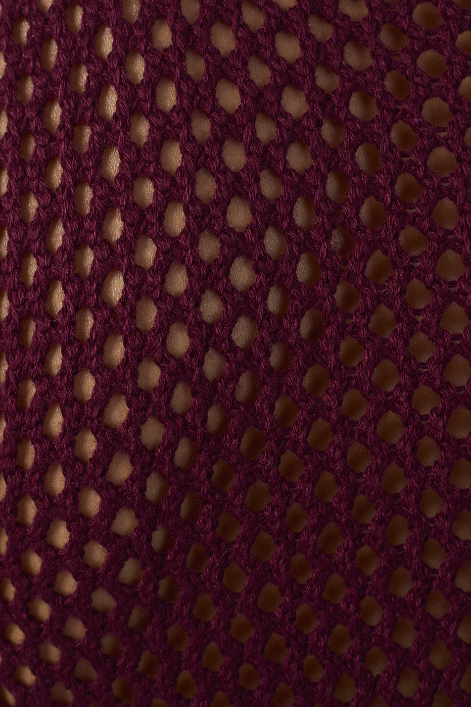 Wine Outono Bicolor Crew Neck Tricot Vest_6
