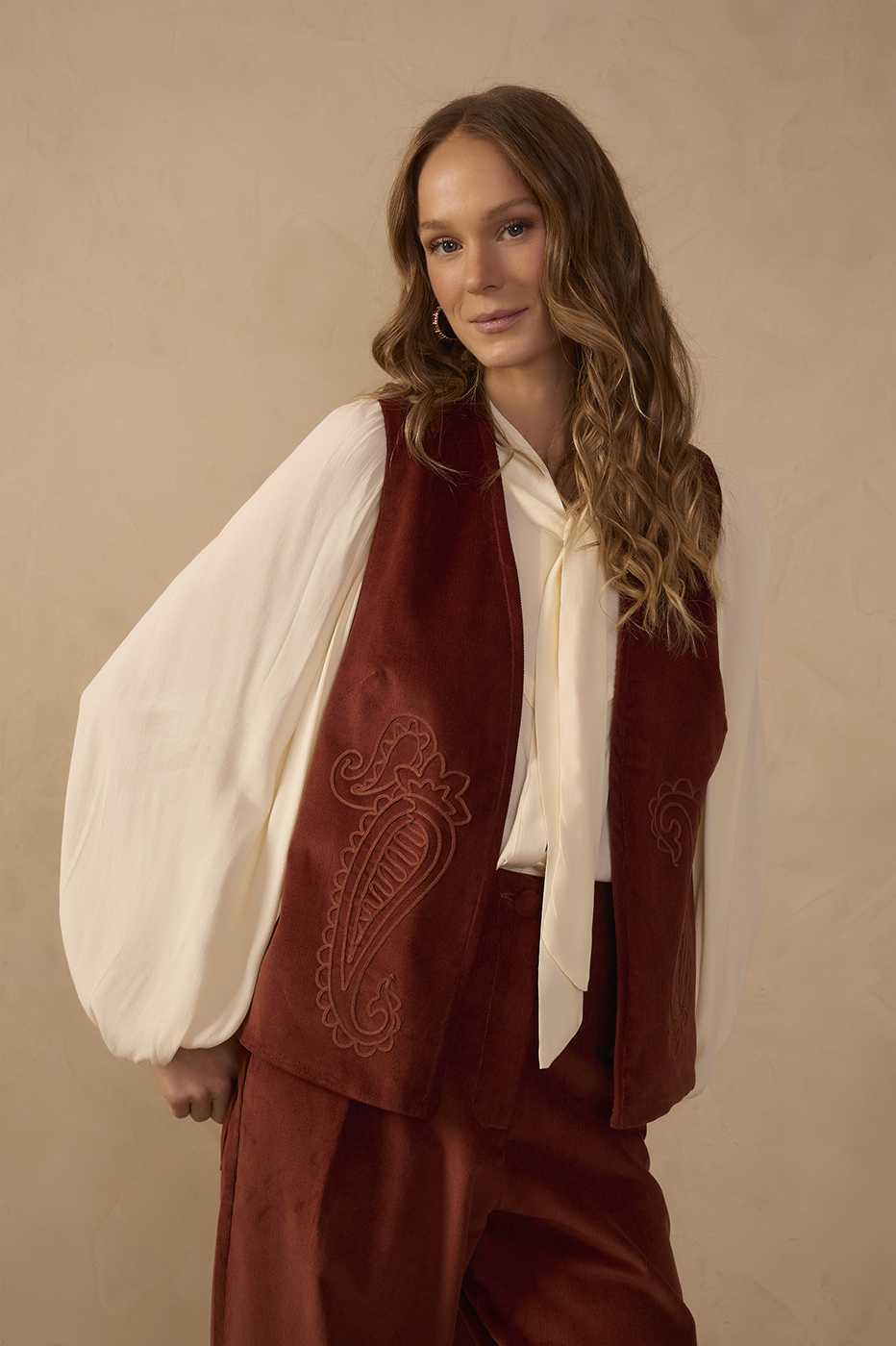 Corduroy Velvet Vest_1