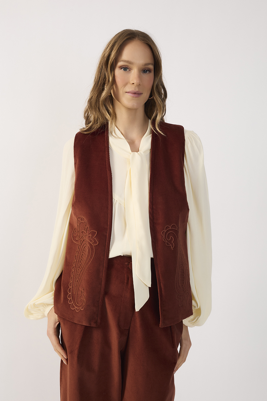 Corduroy Velvet Vest_2