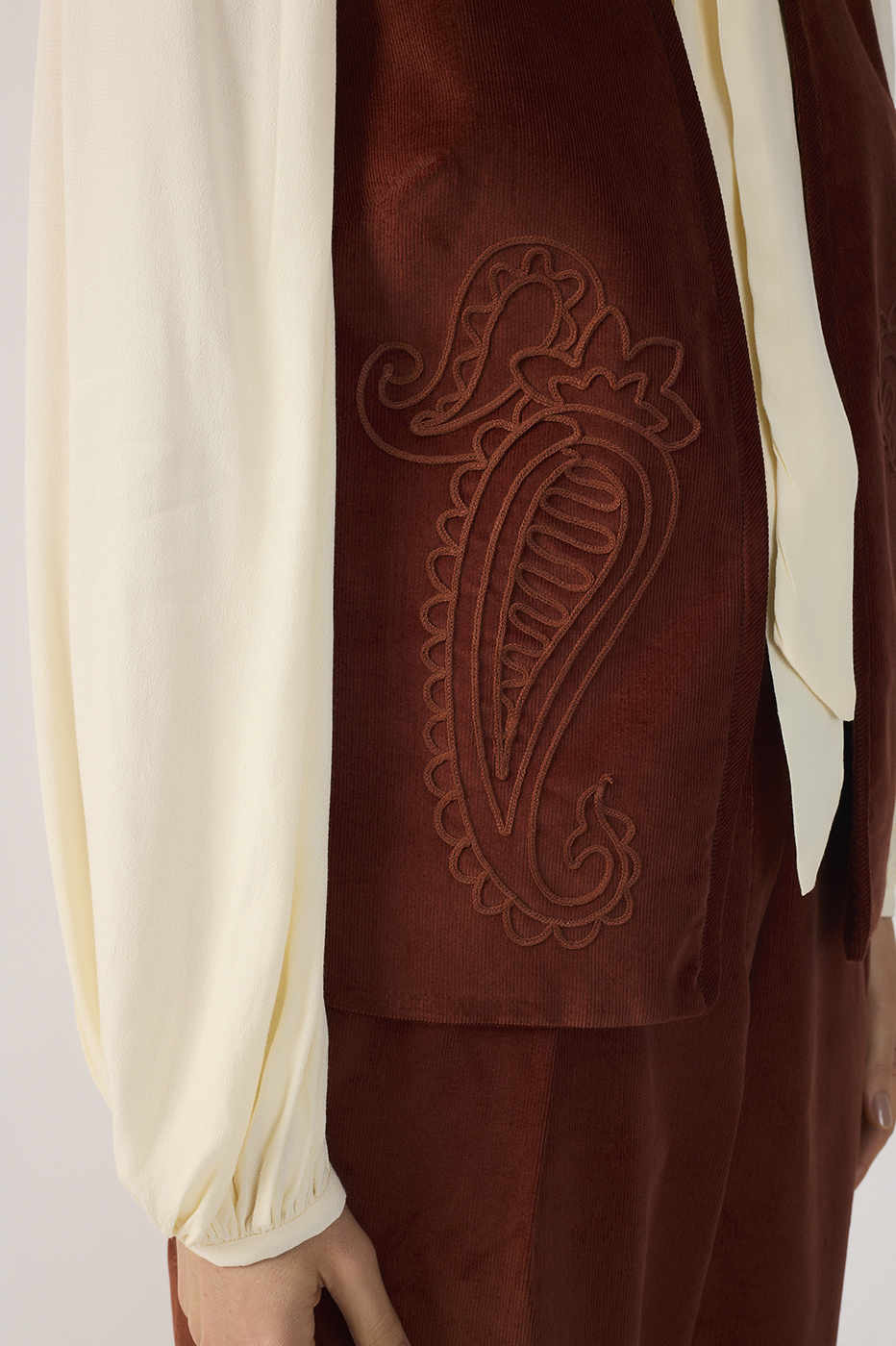 Corduroy Velvet Vest_5