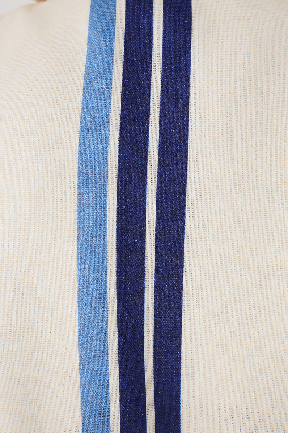 Blue Stripes Joa Button Sleeveless Linen Vest