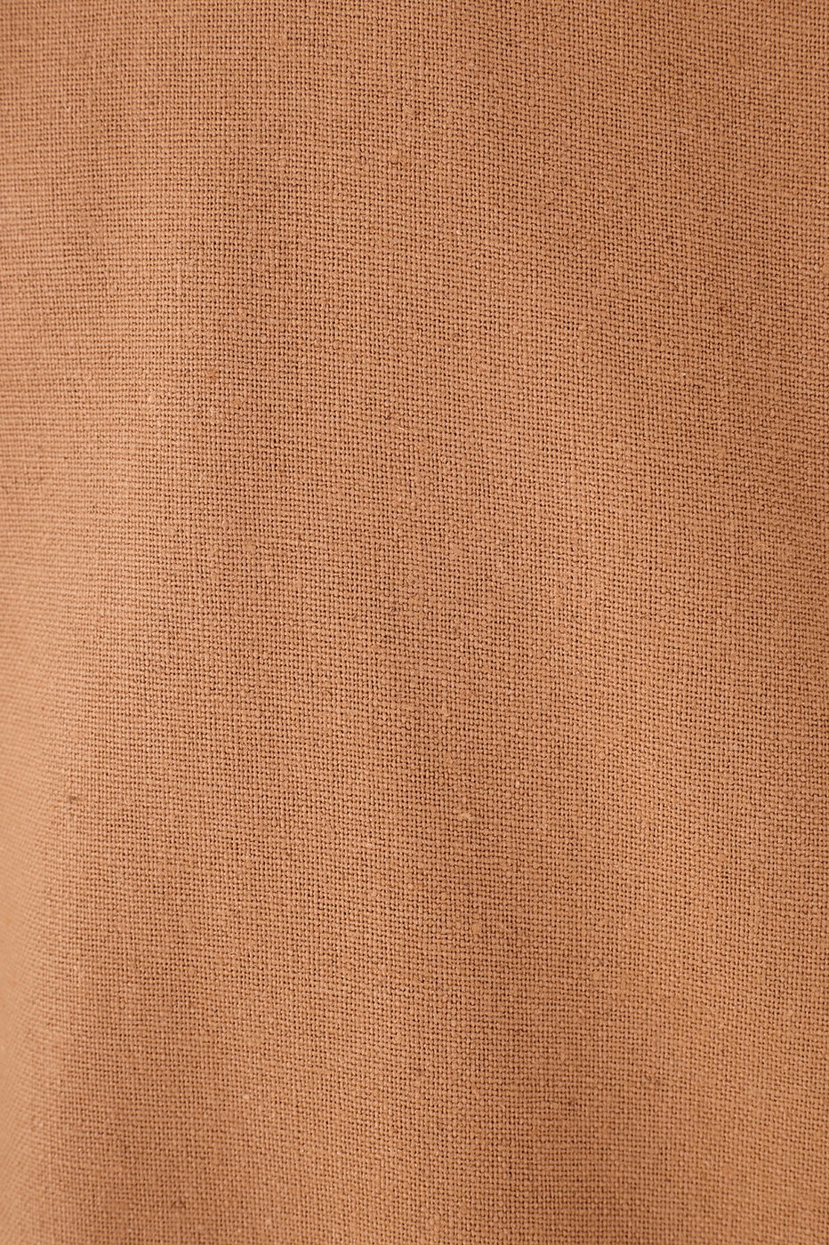 Beige Leme Plunging Neck Buttoned Side Buckle Linen Vest