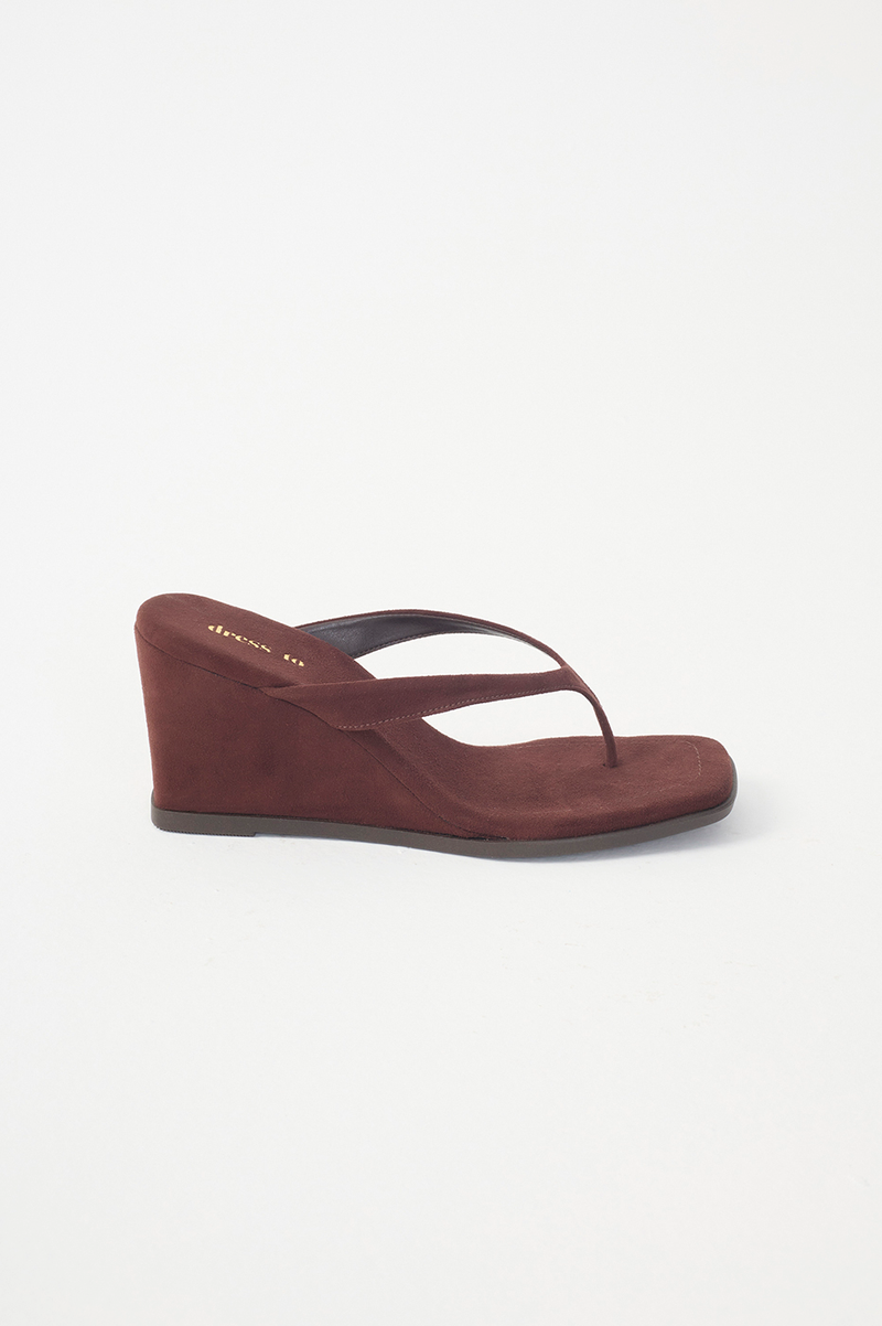Brown Suede High Sandal_4