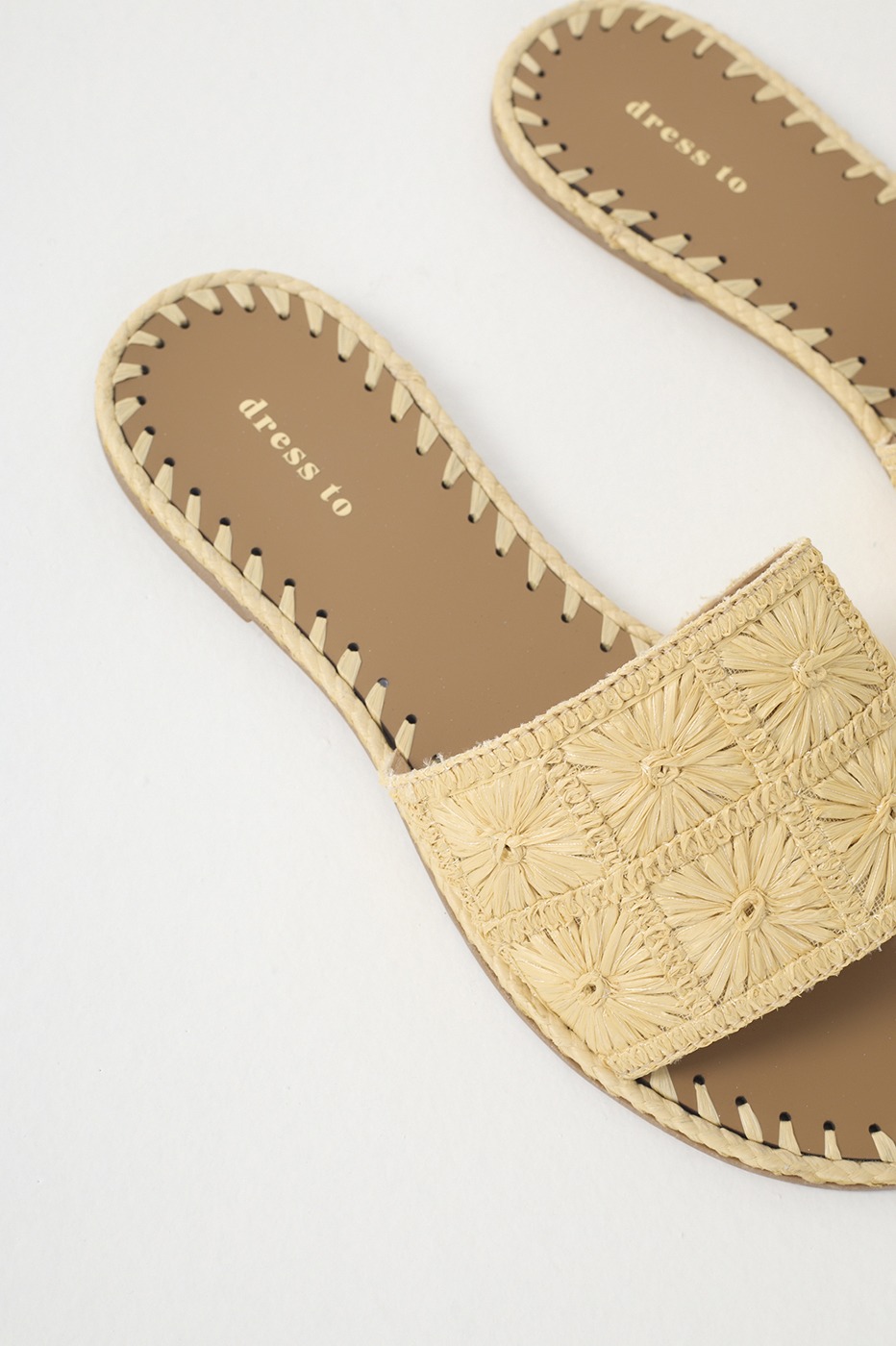 beige flat dress sandals Beige Frescor Flat Sandals