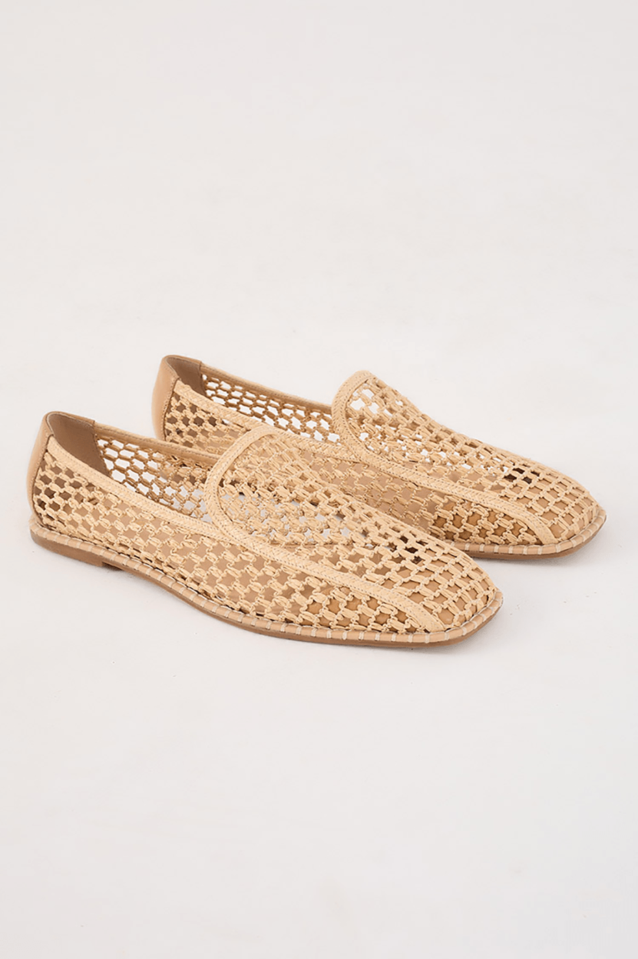 Woven Raffia Loafers