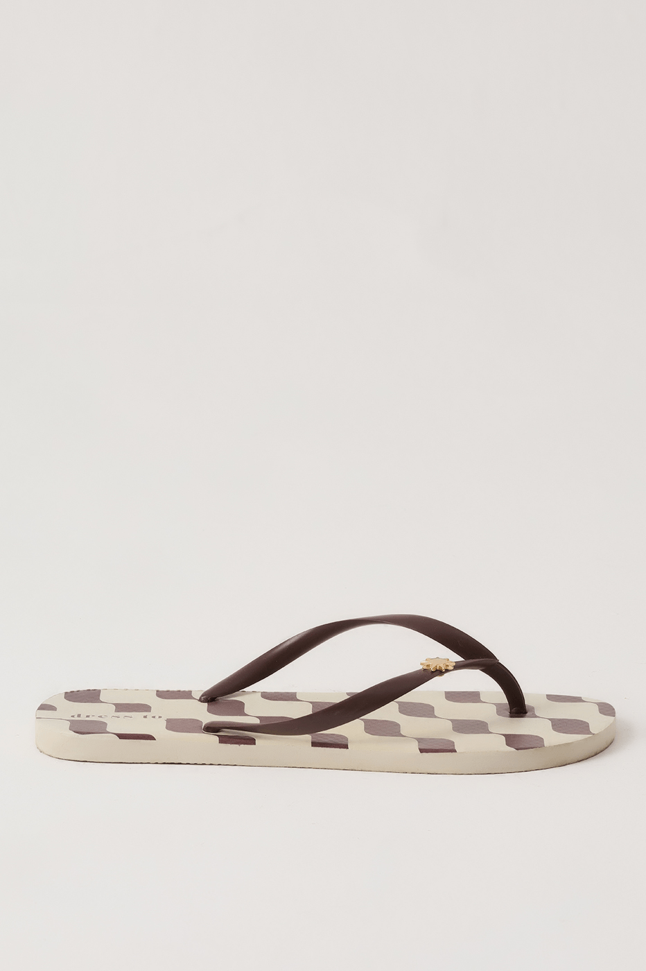 Brown Bossa Nova Tassel Flip Flops