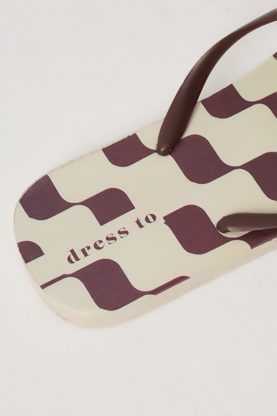 Brown Bossa Nova Tassel Flip Flops