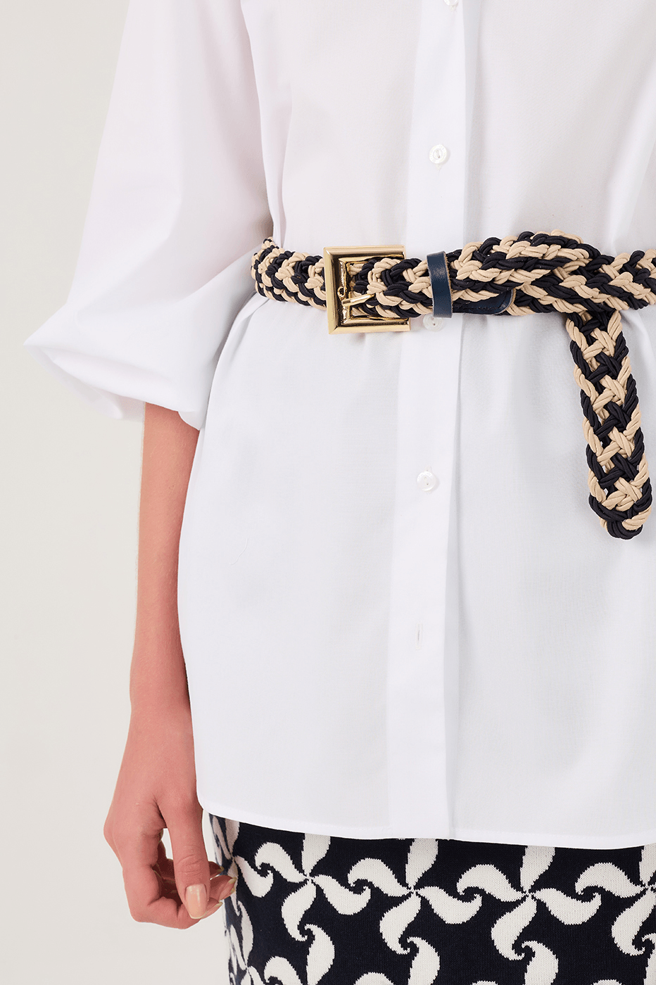 Bicolor Rope Belt