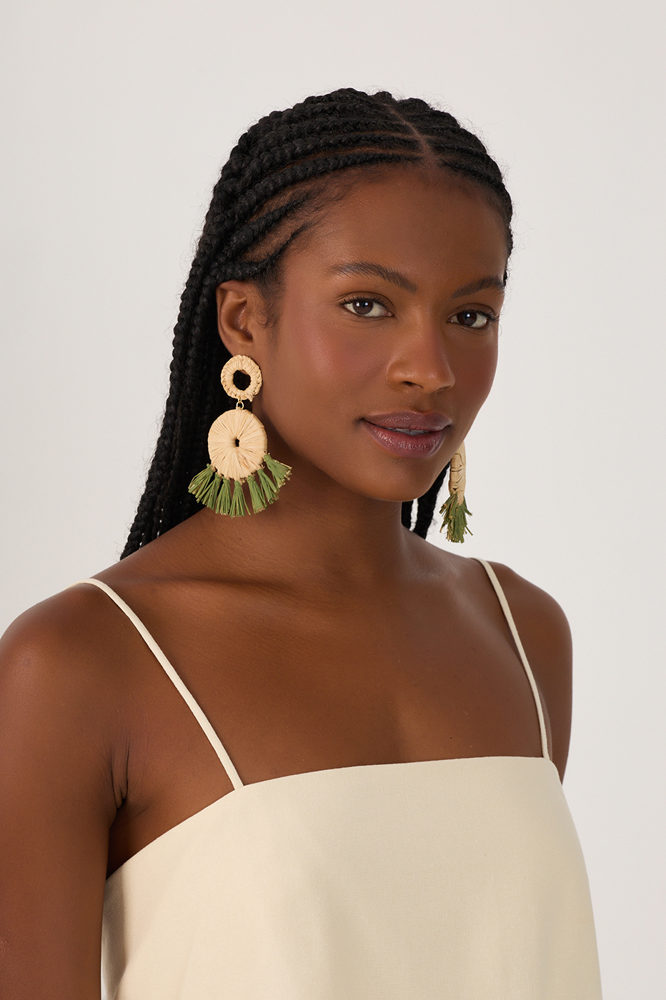 Beige Tropicana Straw Earrings_2