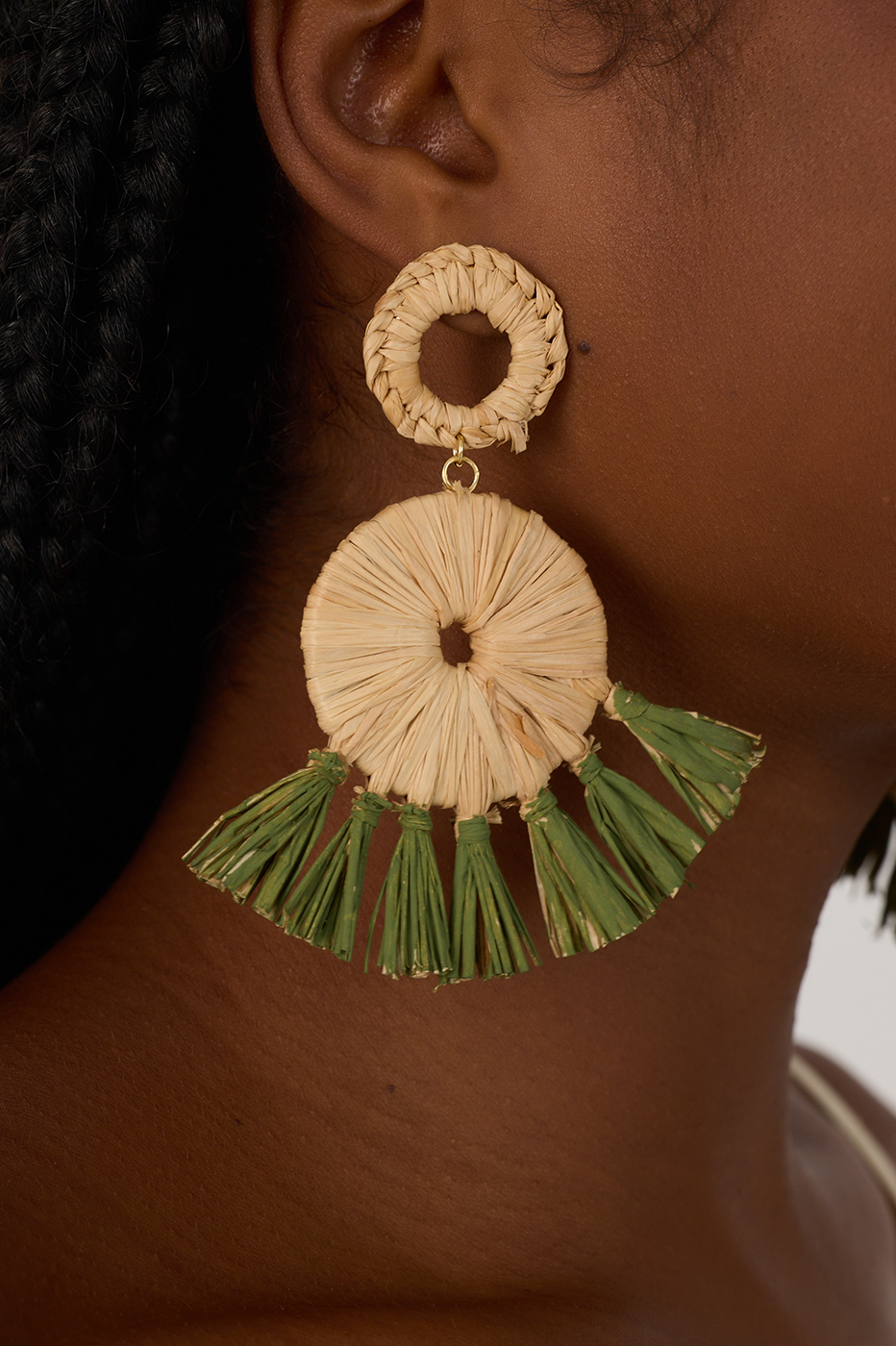 Beige Tropicana Straw Earrings_4