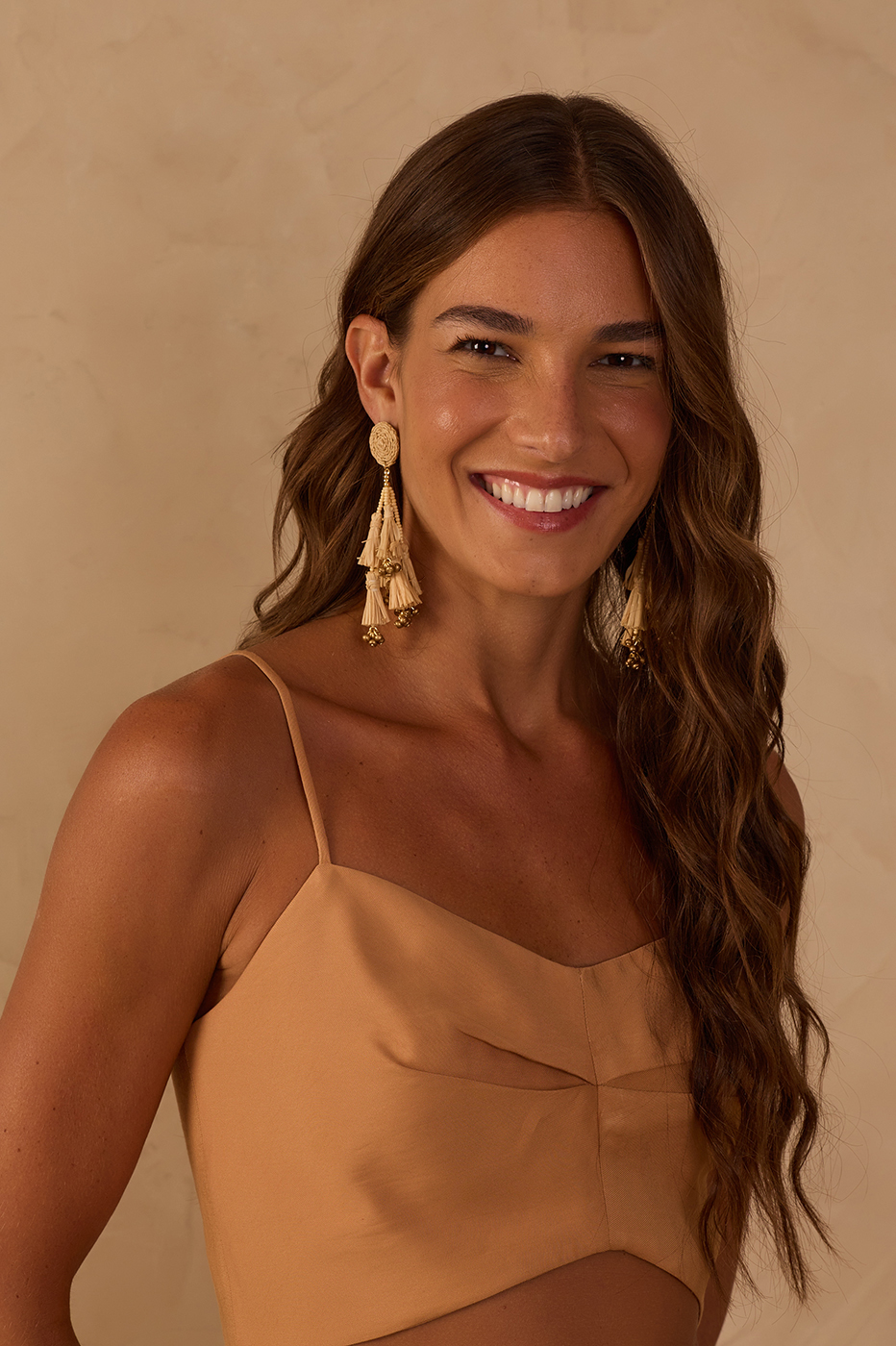 Beige Verdejar Straw Earrings_1