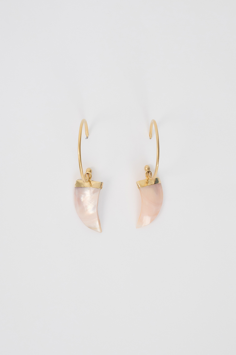 Sea Breeze Mother-of-Pearl Hoop Earrings