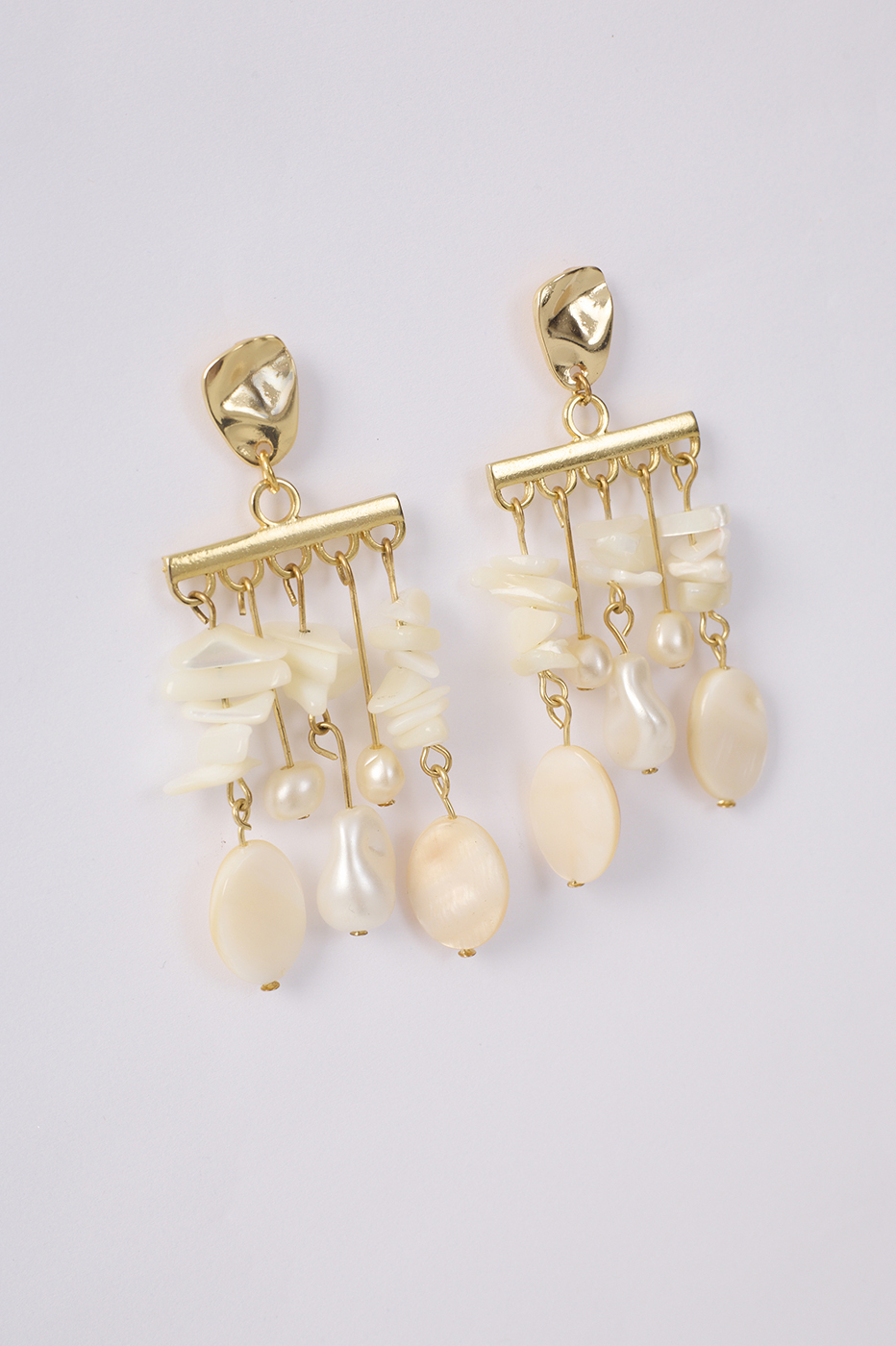 Golden Laguna Mother-of-Pearl Earrings