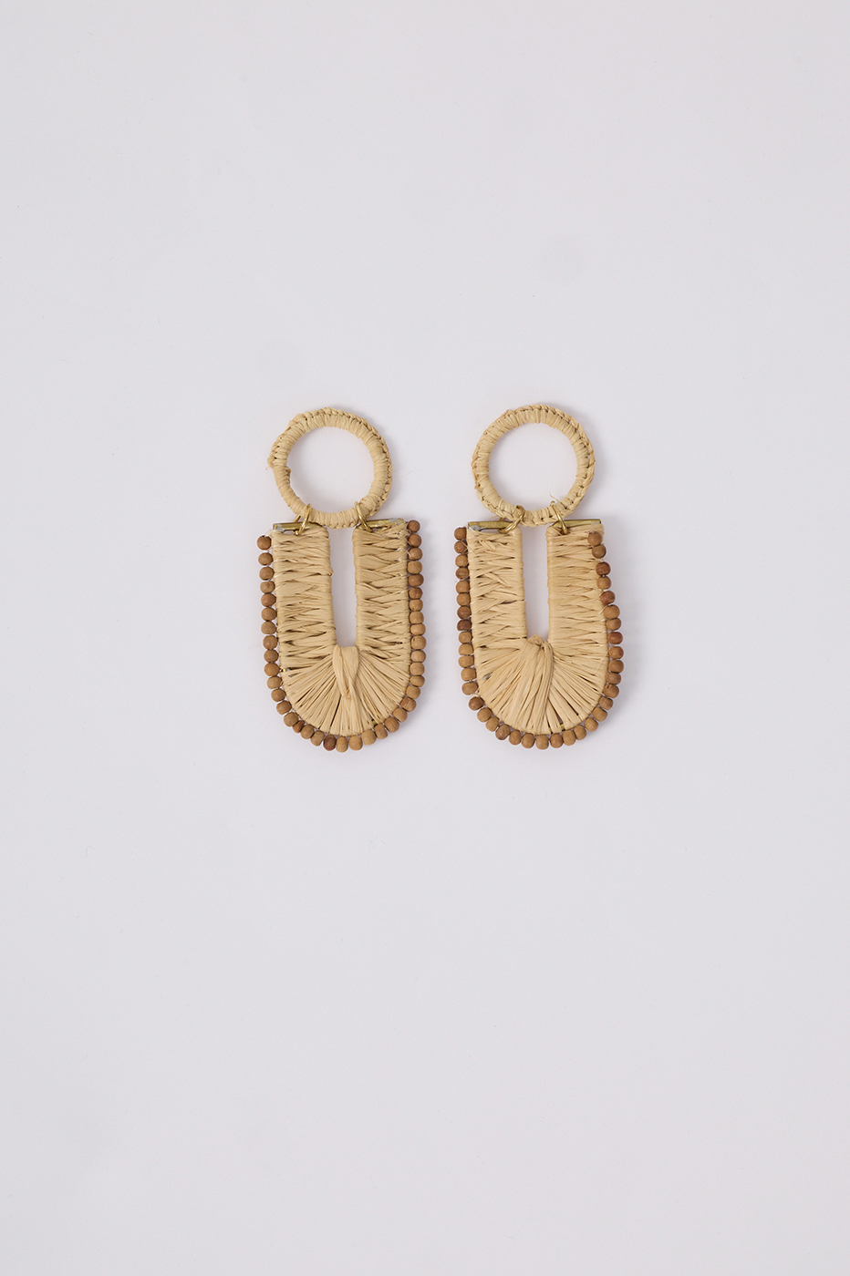 Beige Summery Straw Earrings_5