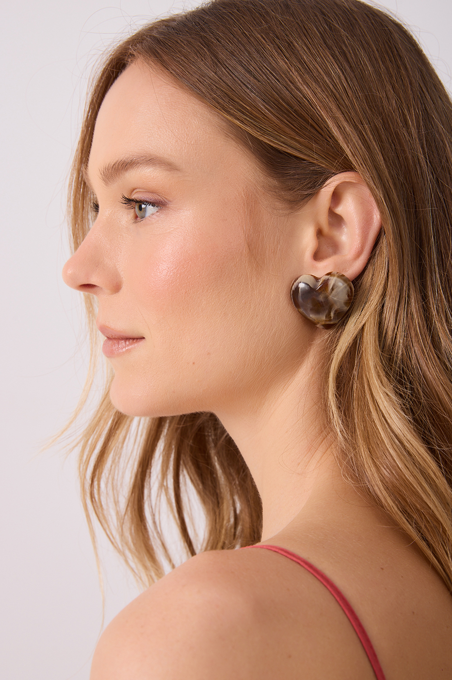 Brown Heart-Shaped Earrings_3