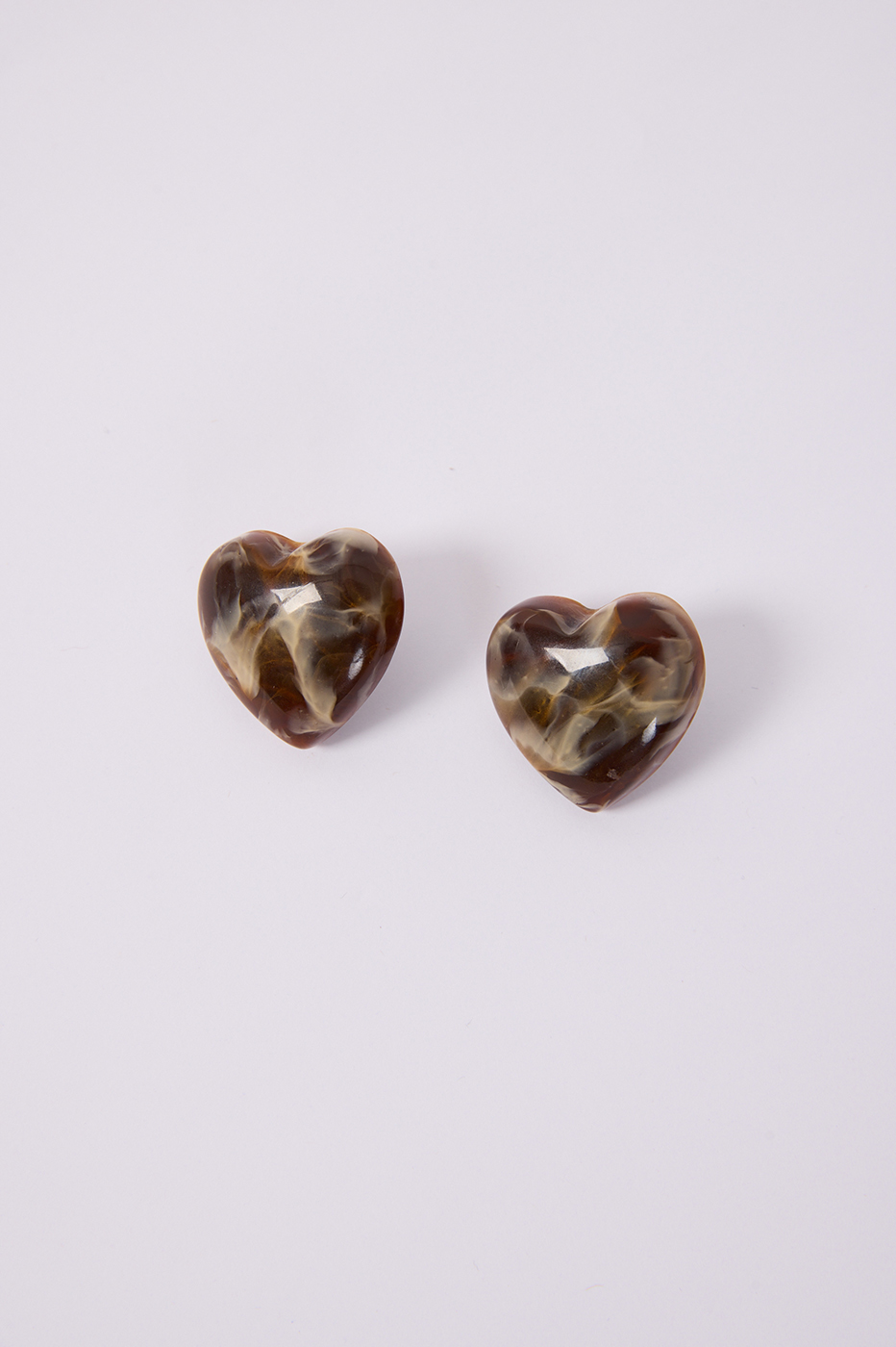 Brown Heart-Shaped Earrings_4