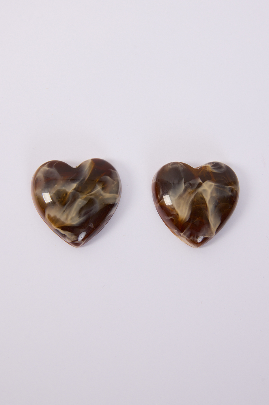 Brown Heart-Shaped Earrings_5