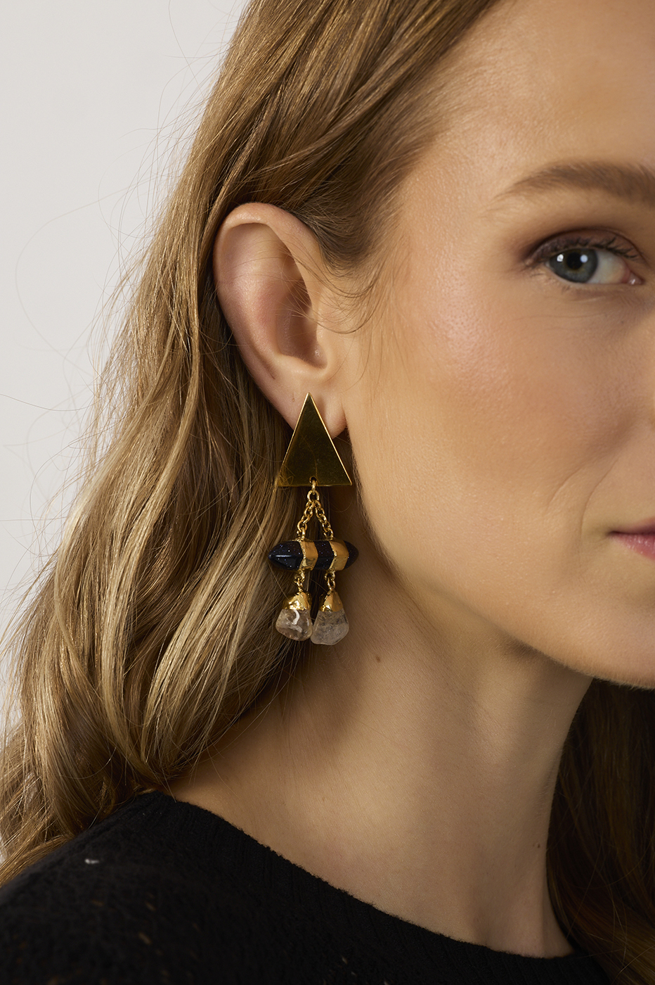 Triangle Stone Drop Earrings_3