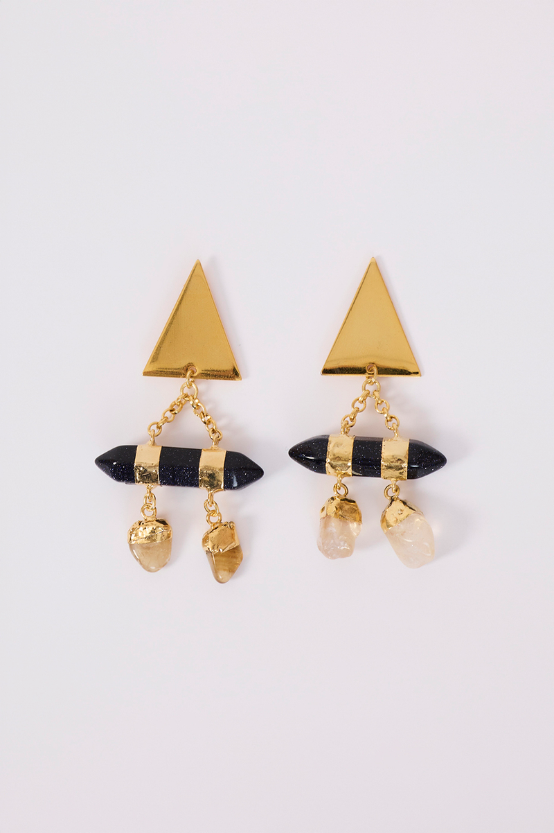 Triangle Stone Drop Earrings_5