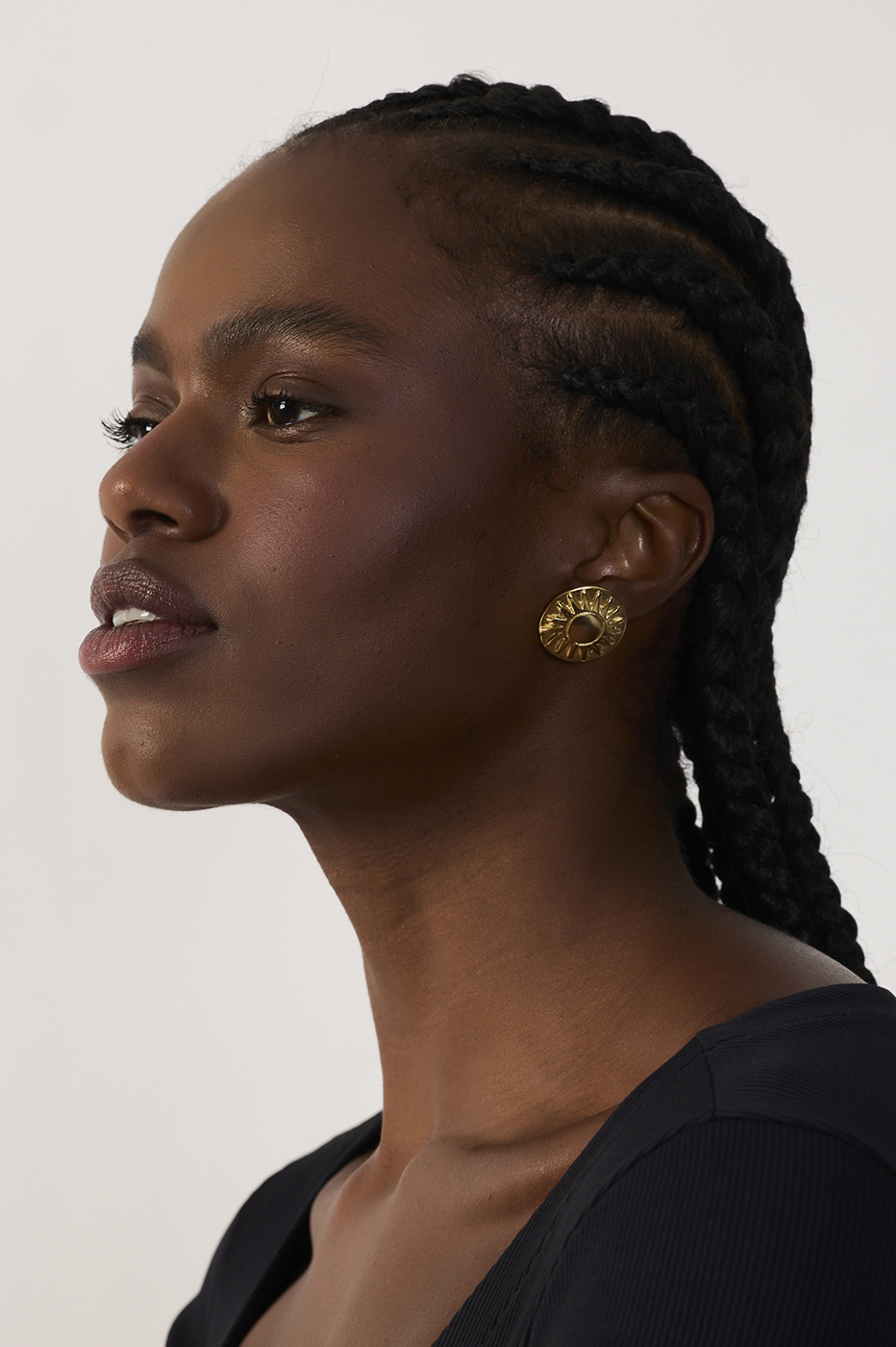 Oversized Sunburst Stud Earrings_3