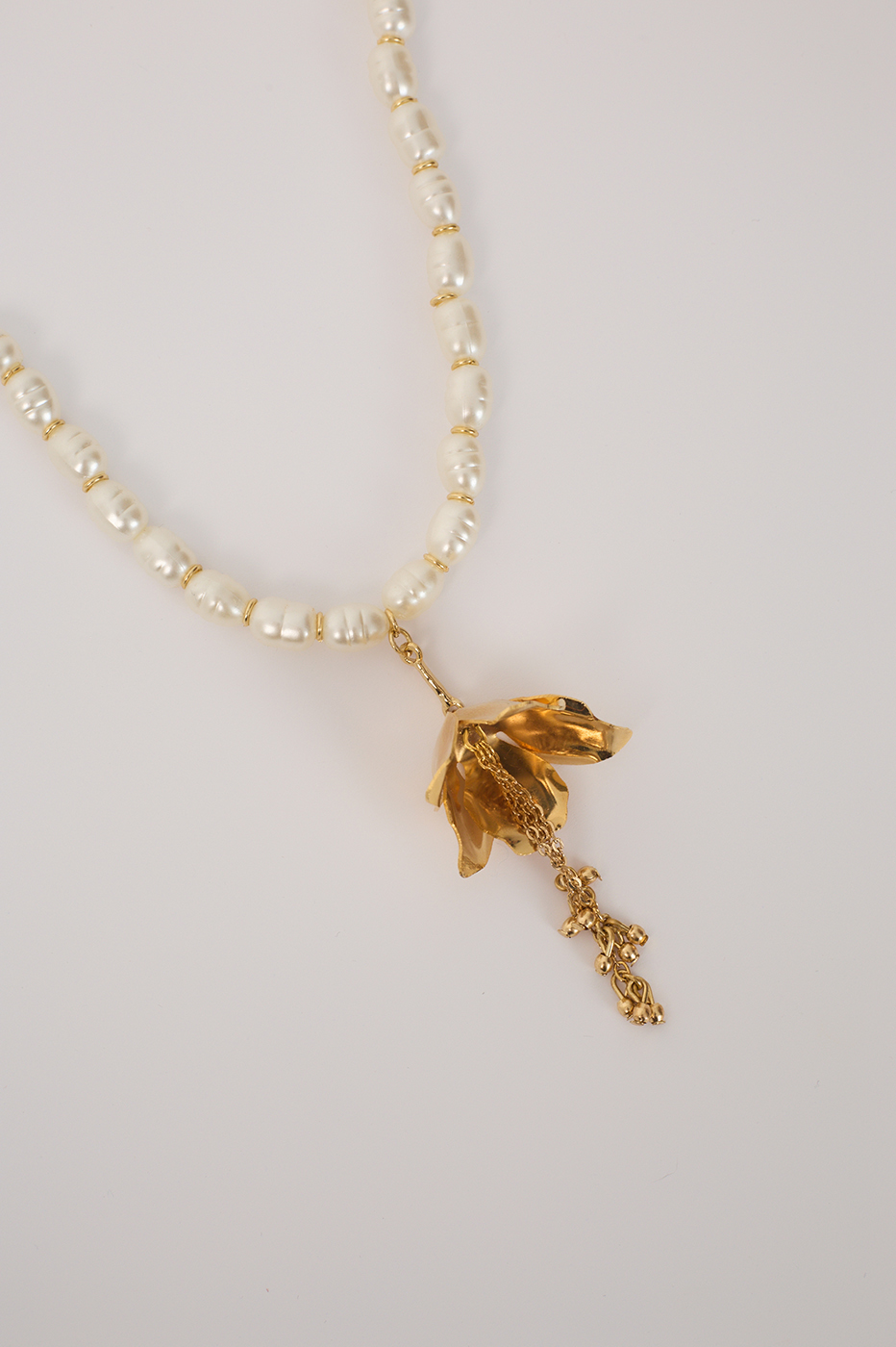 gold anthurium Anthurium Necklace