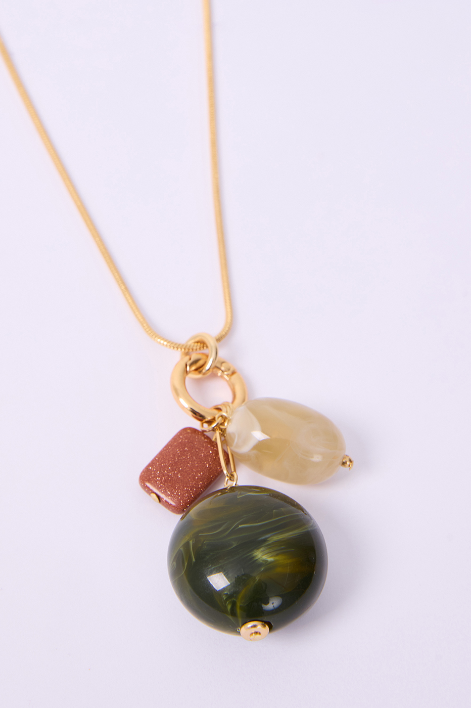 Long Charm Cluster Necklace_6
