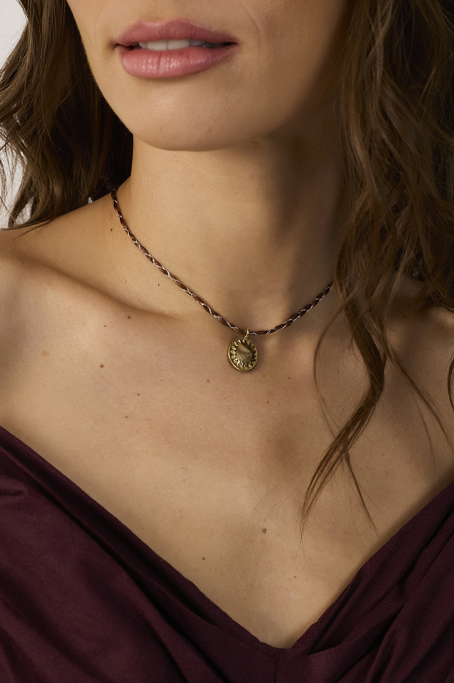 Sunburst Braided Cord Necklace_3