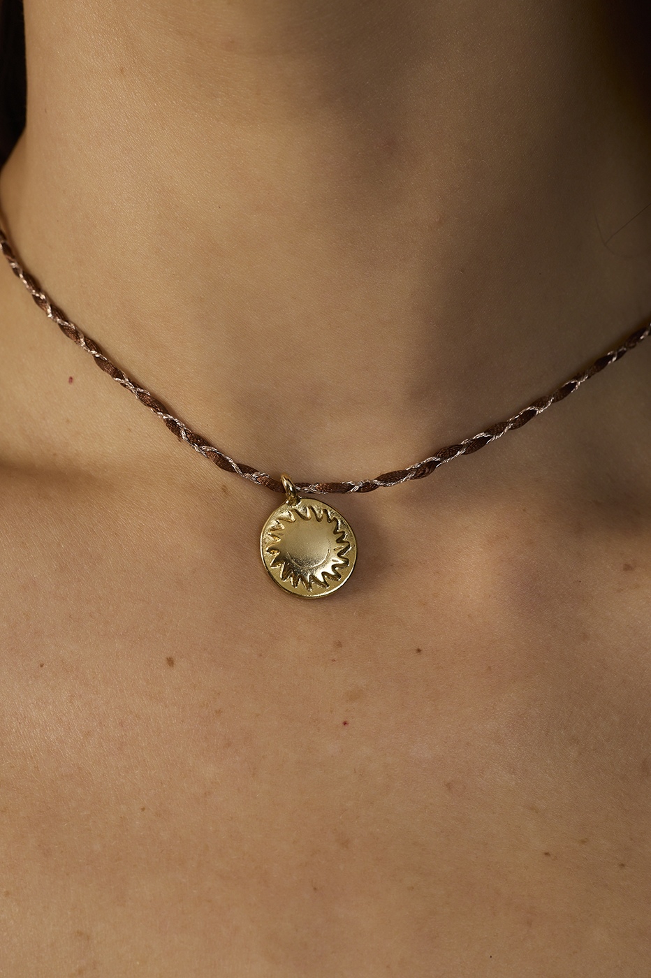 Sunburst Braided Cord Necklace_4