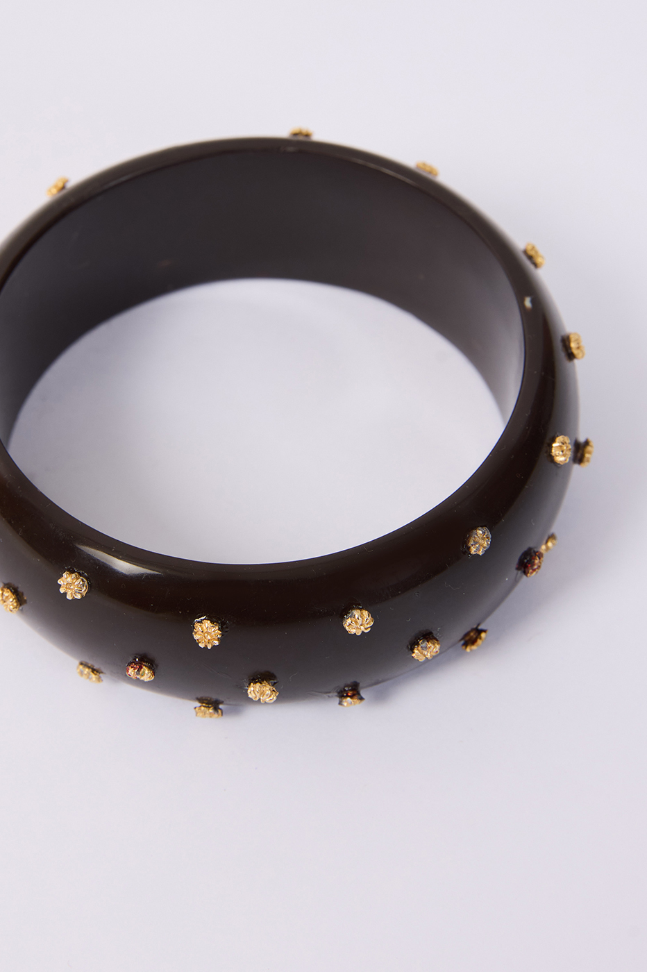 Brown and Golden Cuff Bracelet_4