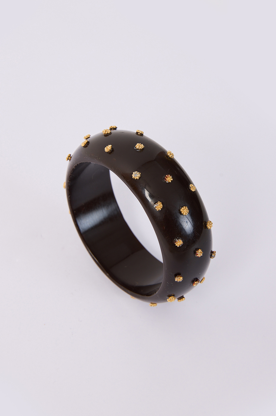Brown and Golden Cuff Bracelet_5