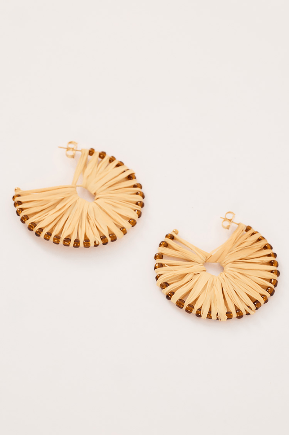 Infinity Straw Hoop Earrings