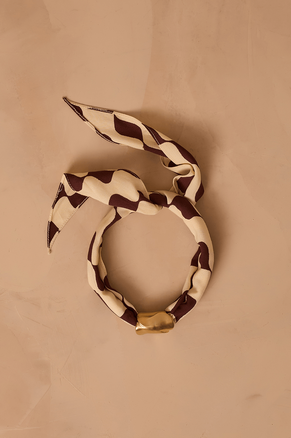 Brown Bossa Nova Scarf Tassel Necklace