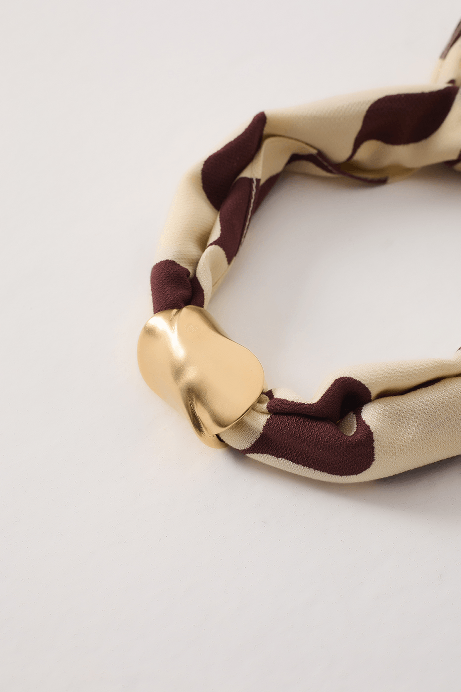 Brown Bossa Nova Scarf Tassel Necklace