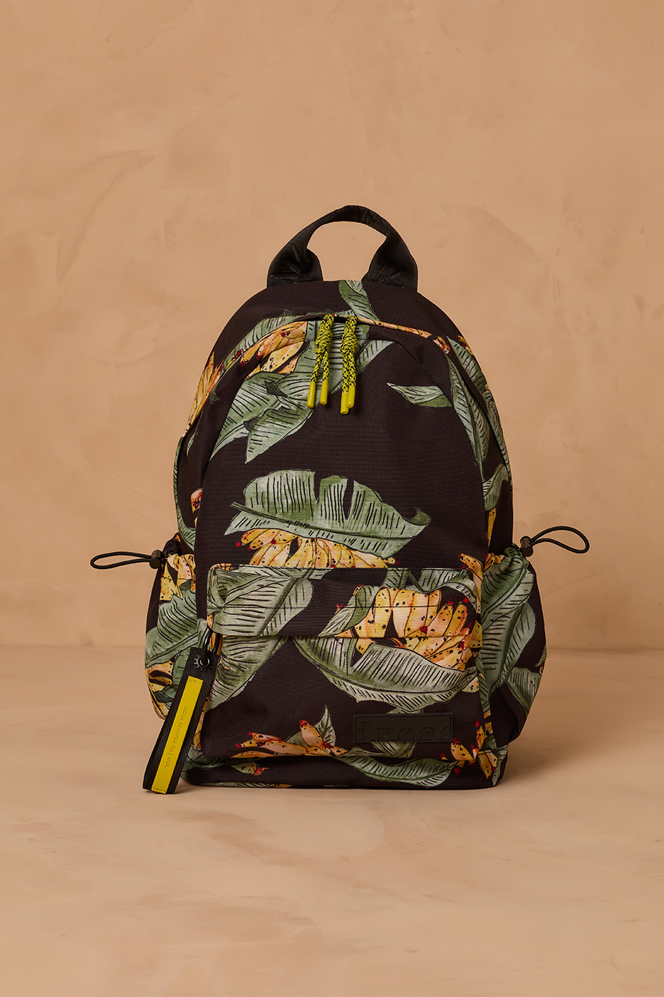 Black Paraiso Front Side Pockets Backpack