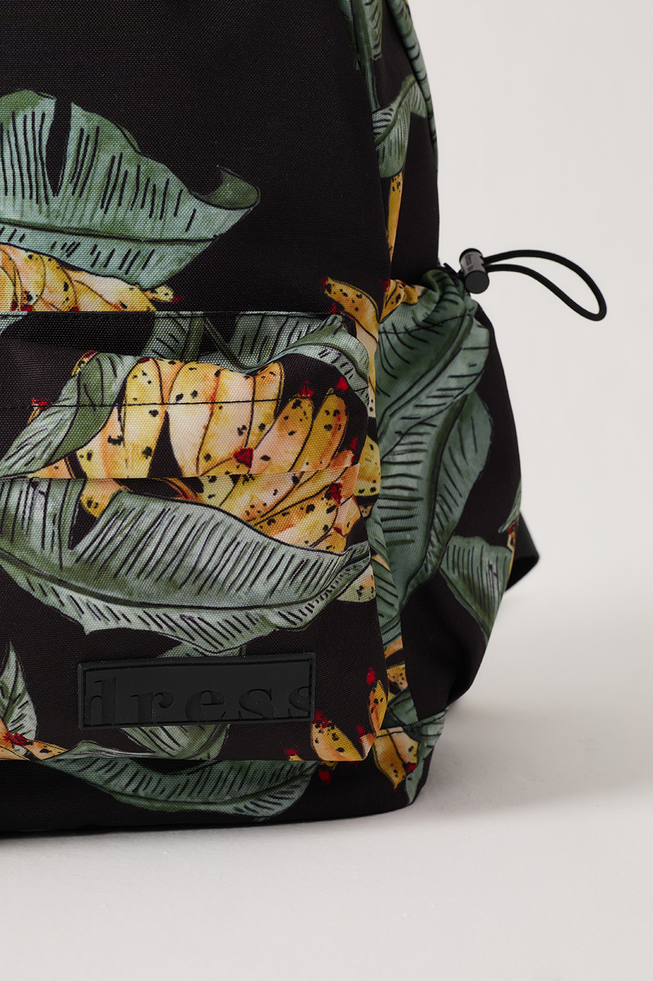 Black Paraiso Front Side Pockets Backpack