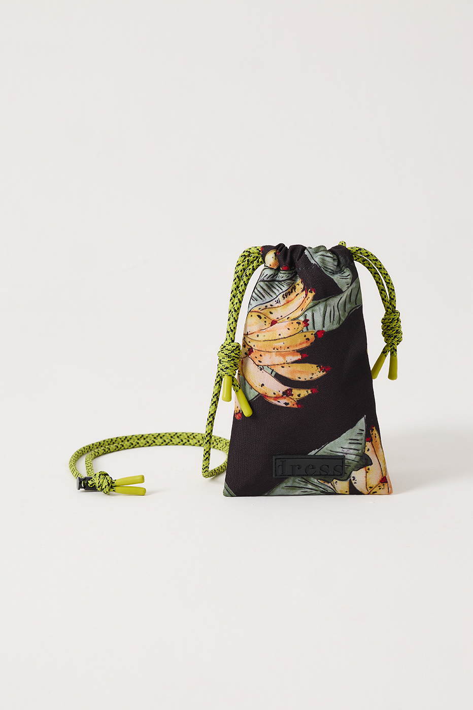 Black Paraiso Print Phone Bag