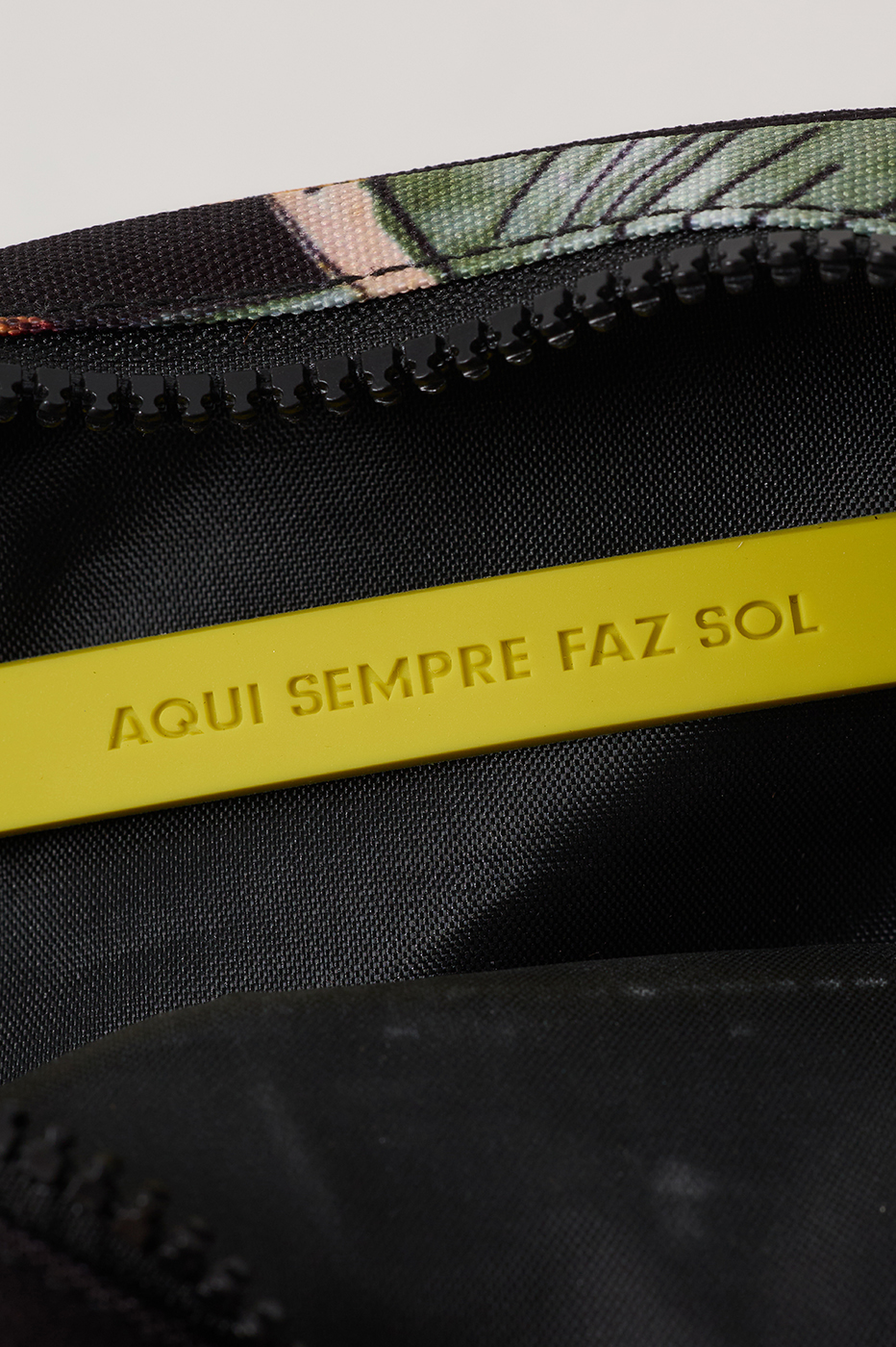Black Paraiso Print Crossbody Bag