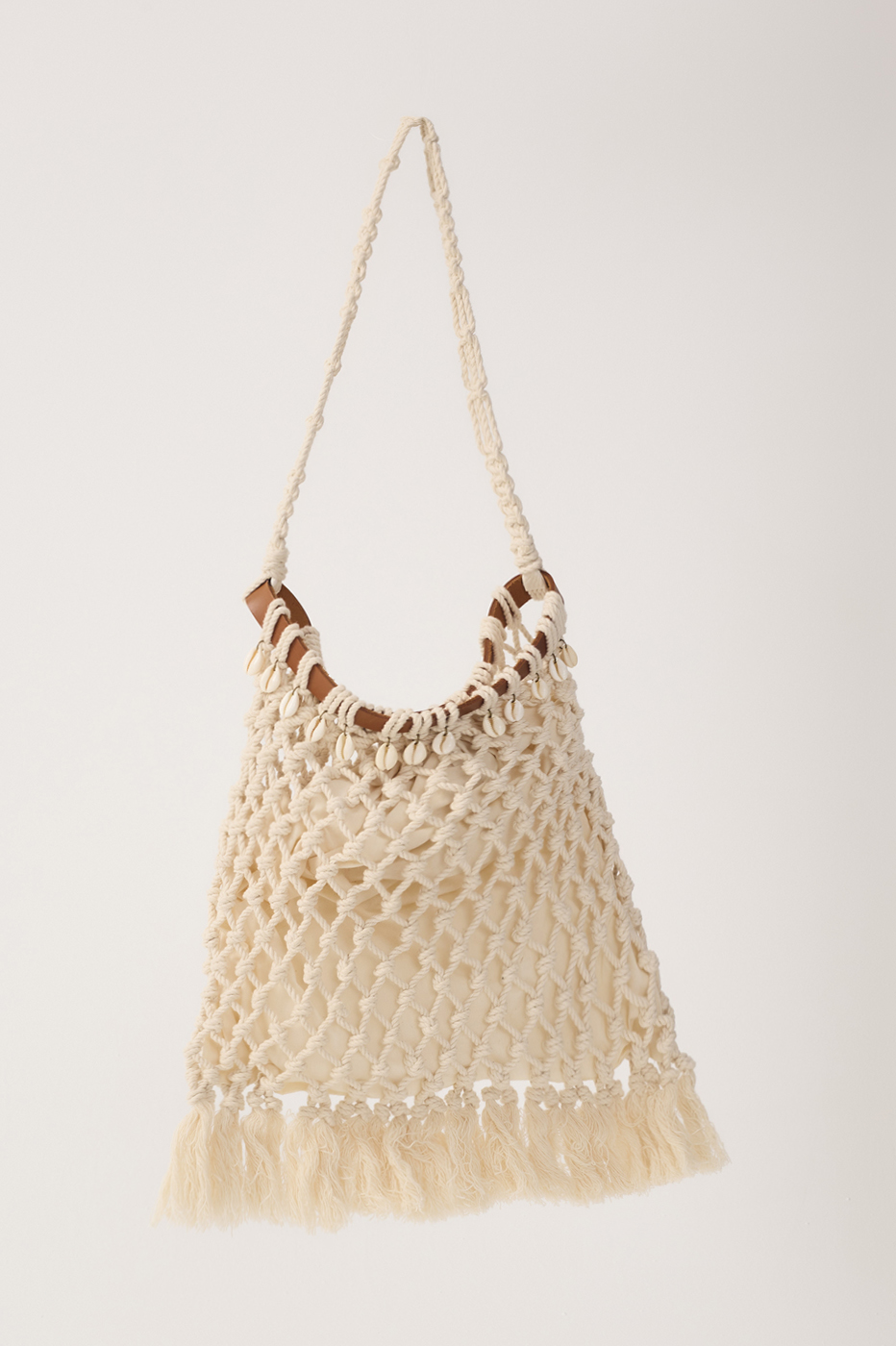 Beige Shells Macrame Bag_6