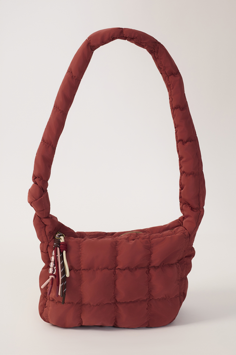 Red Drawstring Crossbody Hobo Bag_6