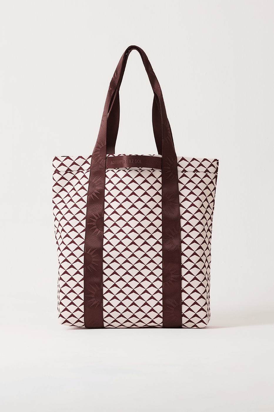 Brown Asa Delta Inside Pocket Tote Bag