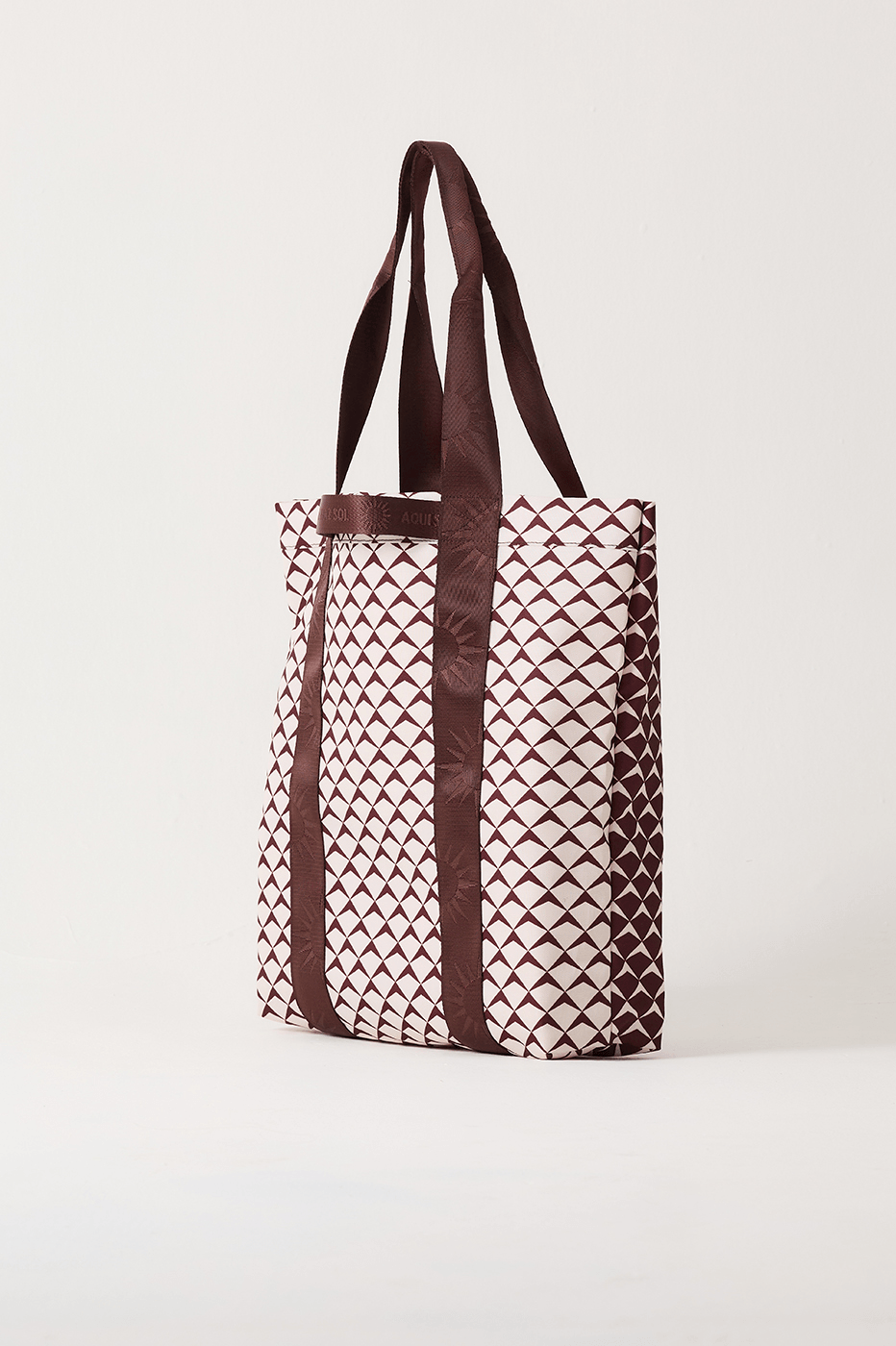 Brown Asa Delta Inside Pocket Tote Bag