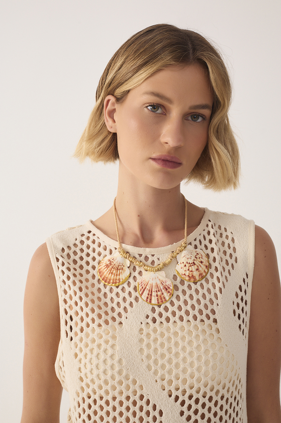 Knitted Tricot Blouse w/ Top_4