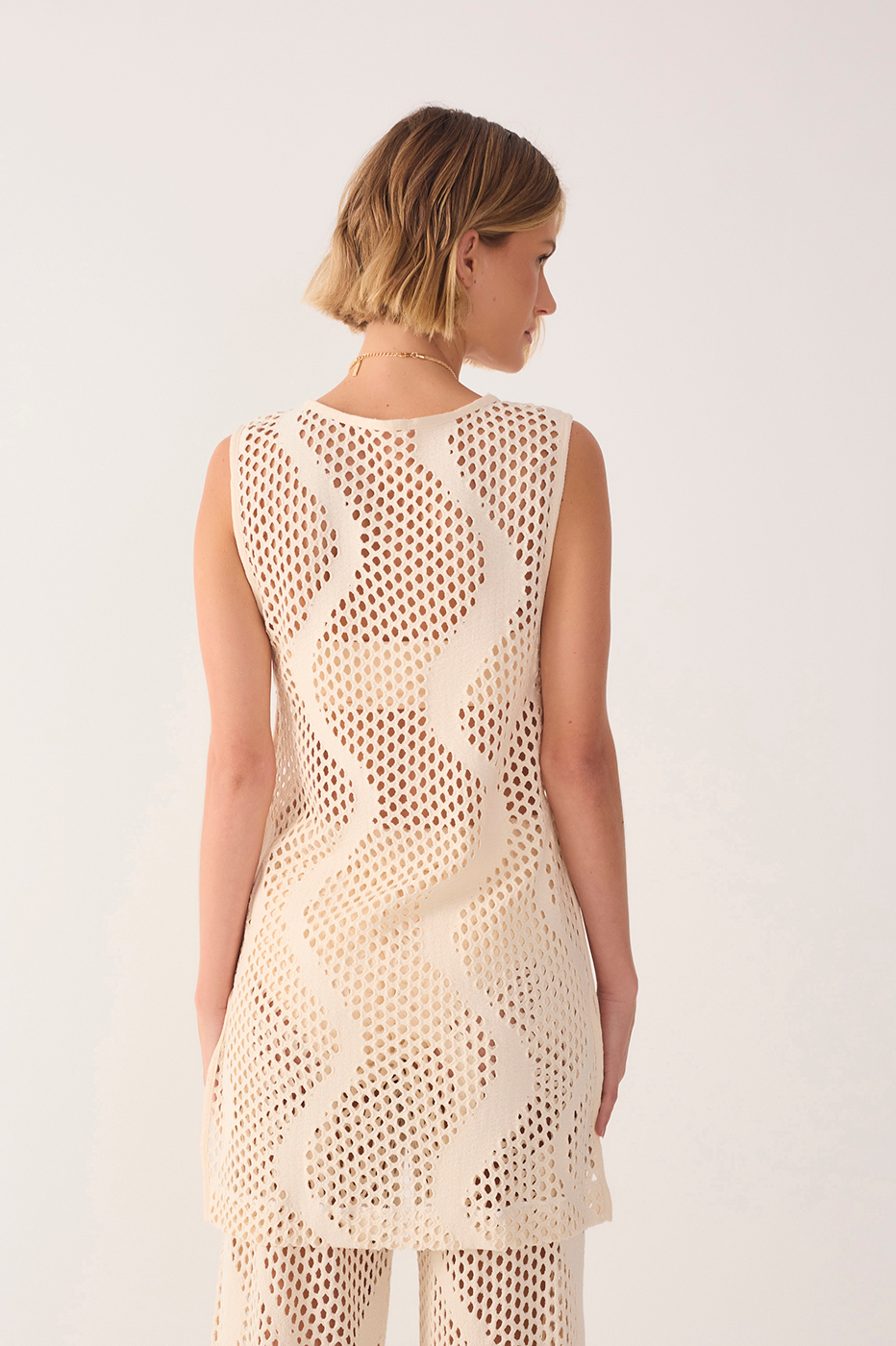 Knitted Tricot Blouse w/ Top_6