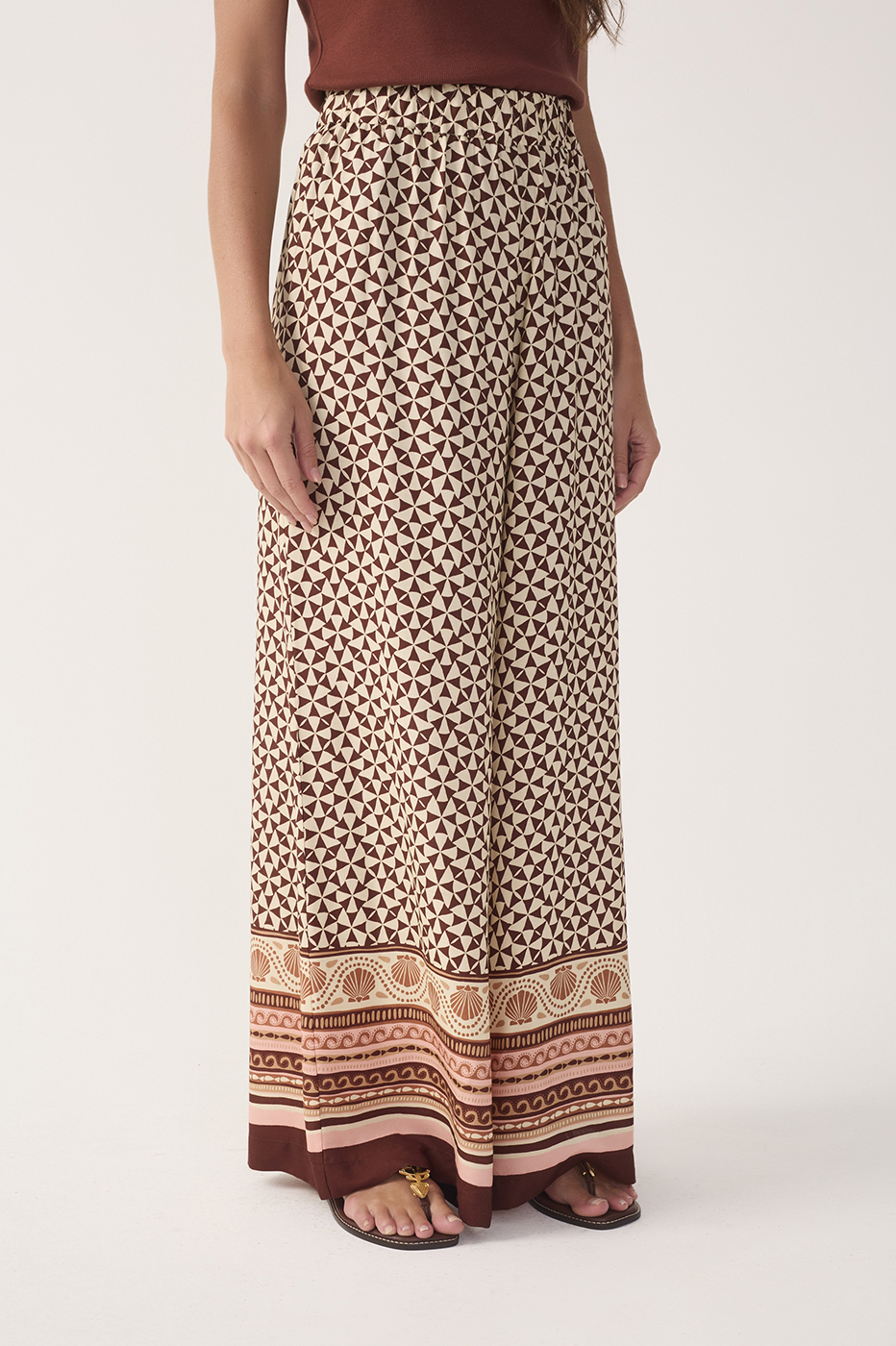 Solstício Print Pants with Scarf_4