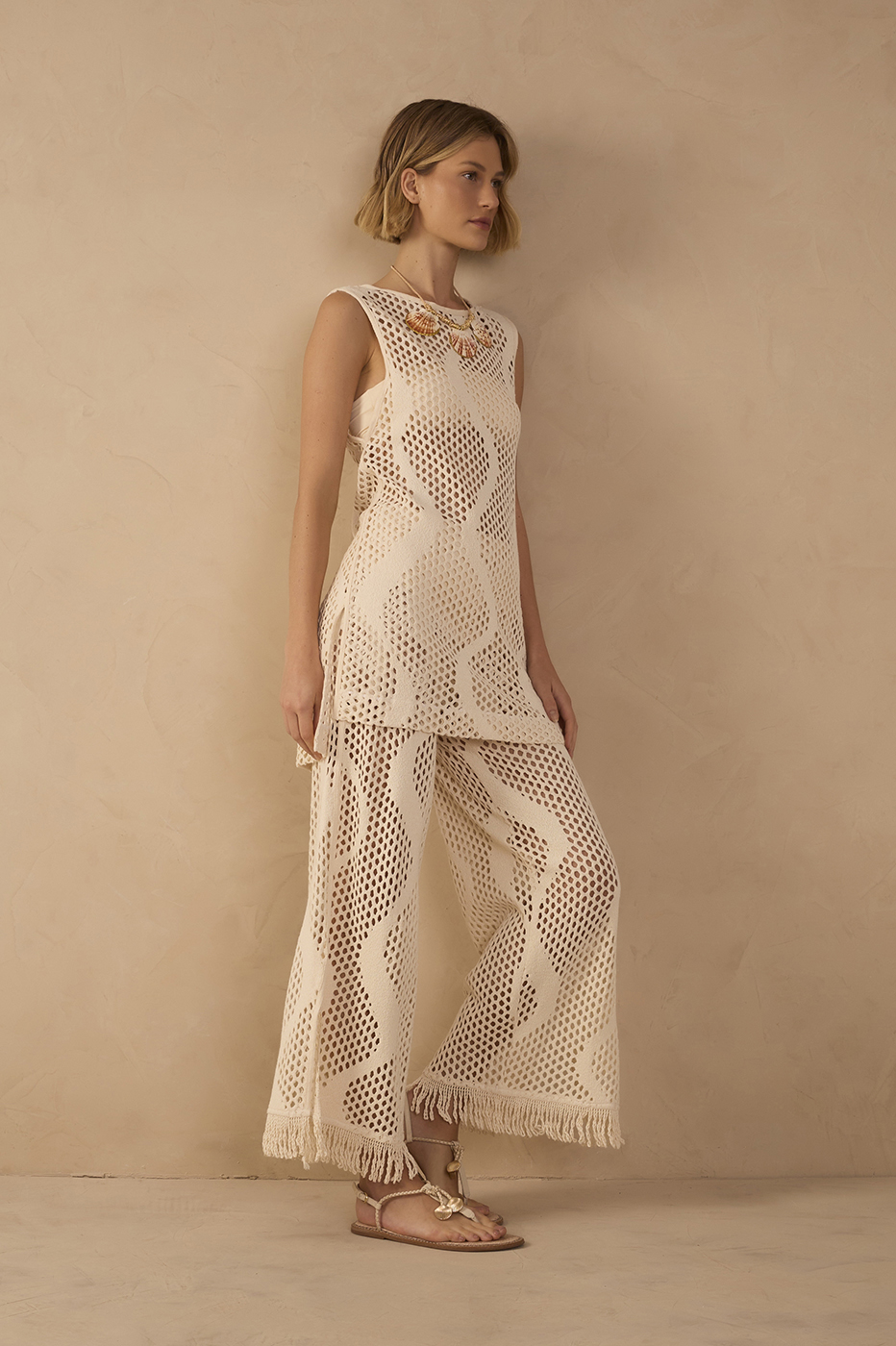 Knit Pants Hot Shorts_1