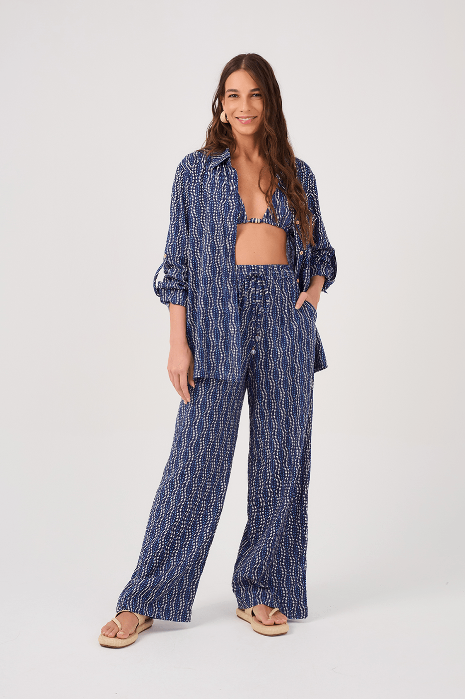 Pants with Current Print_2